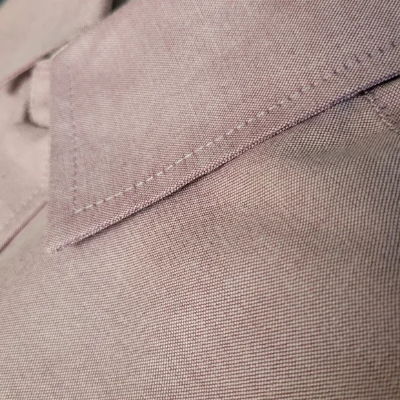 Craft + flow mens shirt button down light wash maroon M Only Left - Picture 5 of 6